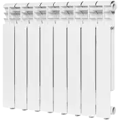 Радиатор алюм. ROMMER PROFI (RAL9016) AL500х80  8-секц..