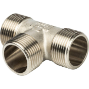 STOUT Тройник НН никелированный 1"