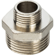 STOUT Ниппель НН переходной  никелированный    1"х 1/2"