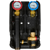 ROMMER Насосная группа RDG-2002 с термостатическим смесительным клапаном 1  без насоса, в теплоизоля