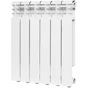 Радиатор алюм. ROMMER PROFI (RAL9016) AL500х80  6-секц.