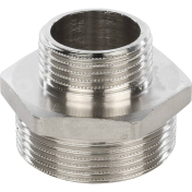 STOUT Ниппель НН переходной  никелированный  1 1/2"х1"